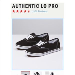 Black Vans Woman’s Sz 9/Men’s 7.5